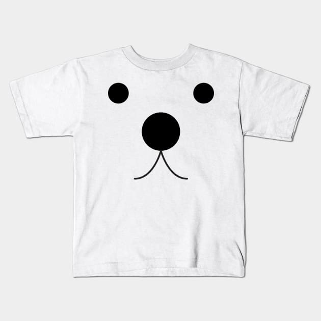 Dog face Kids T-Shirt by Peekaboomx